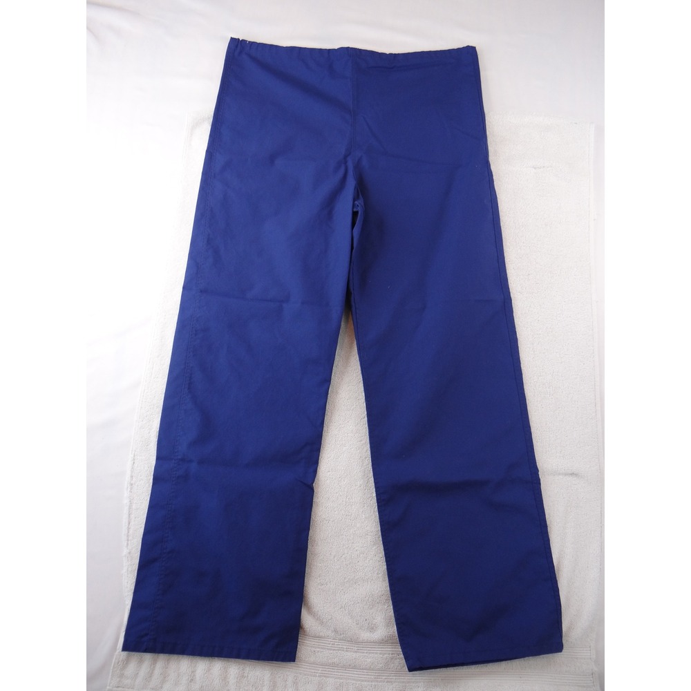 Medline AngelStat Royal Blue Scrub Pants M600NNTS-CM Womens Small Elastic Waist